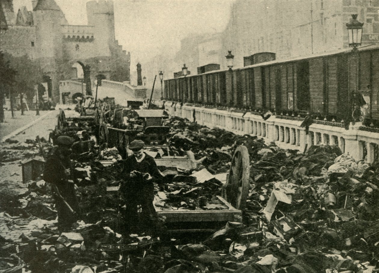 Tyska sjömän vid Antwerpen, Belgien, första världskriget, 1914, c1920. av Unbekannt