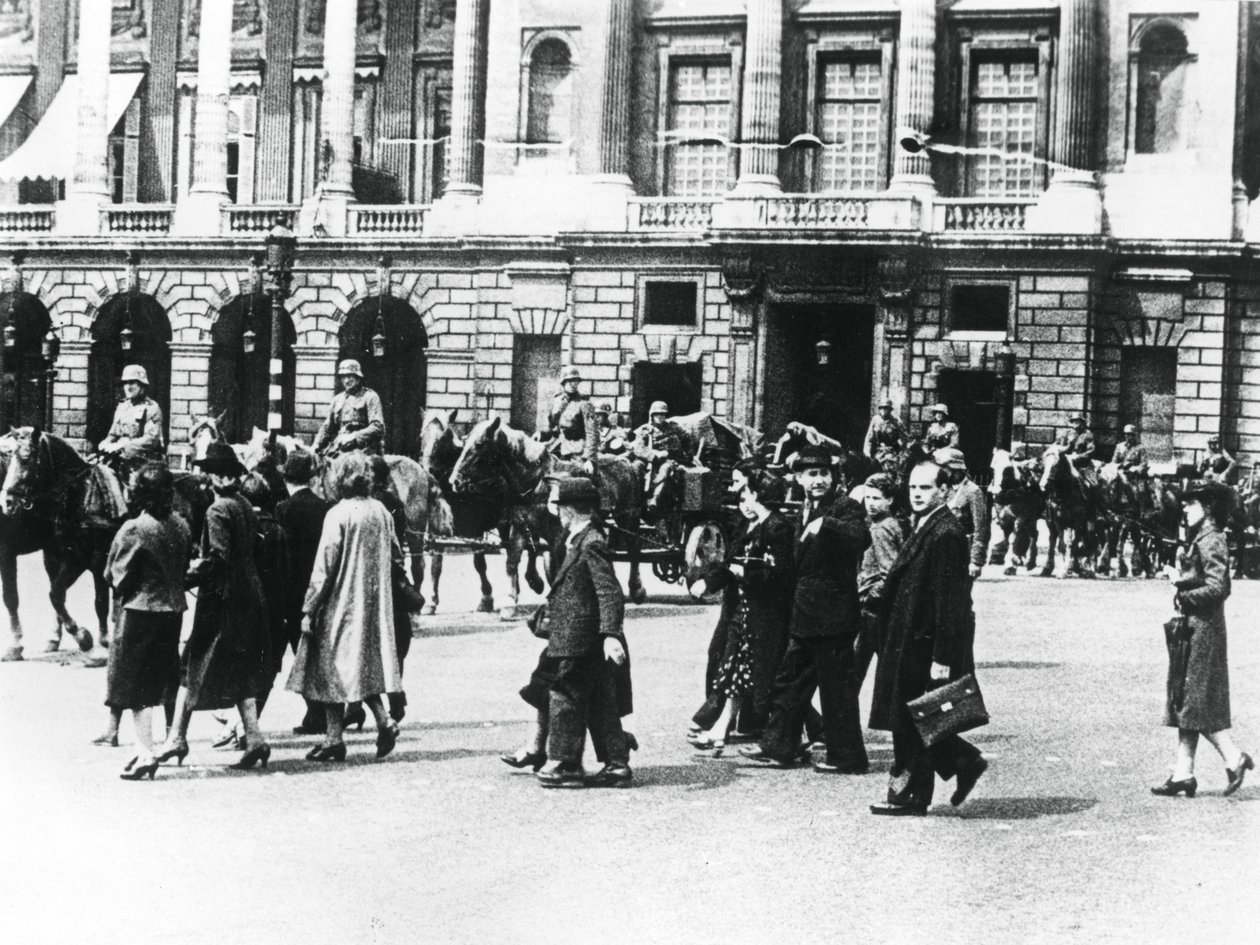Tyska trupper i ockuperade Paris, juni 1940 av Unbekannt