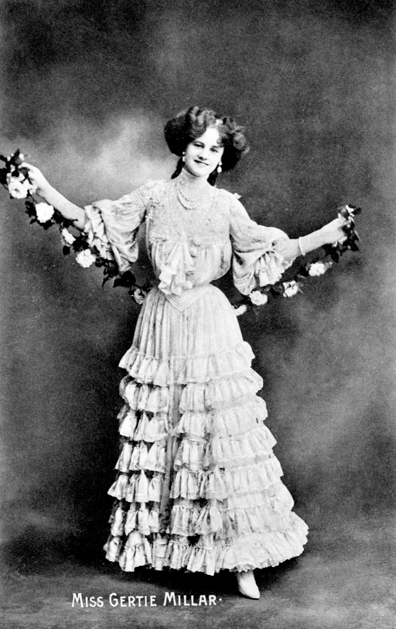 Gertie Millar 1879-1952, engelsk skådespelerska, 1906 av Unbekannt