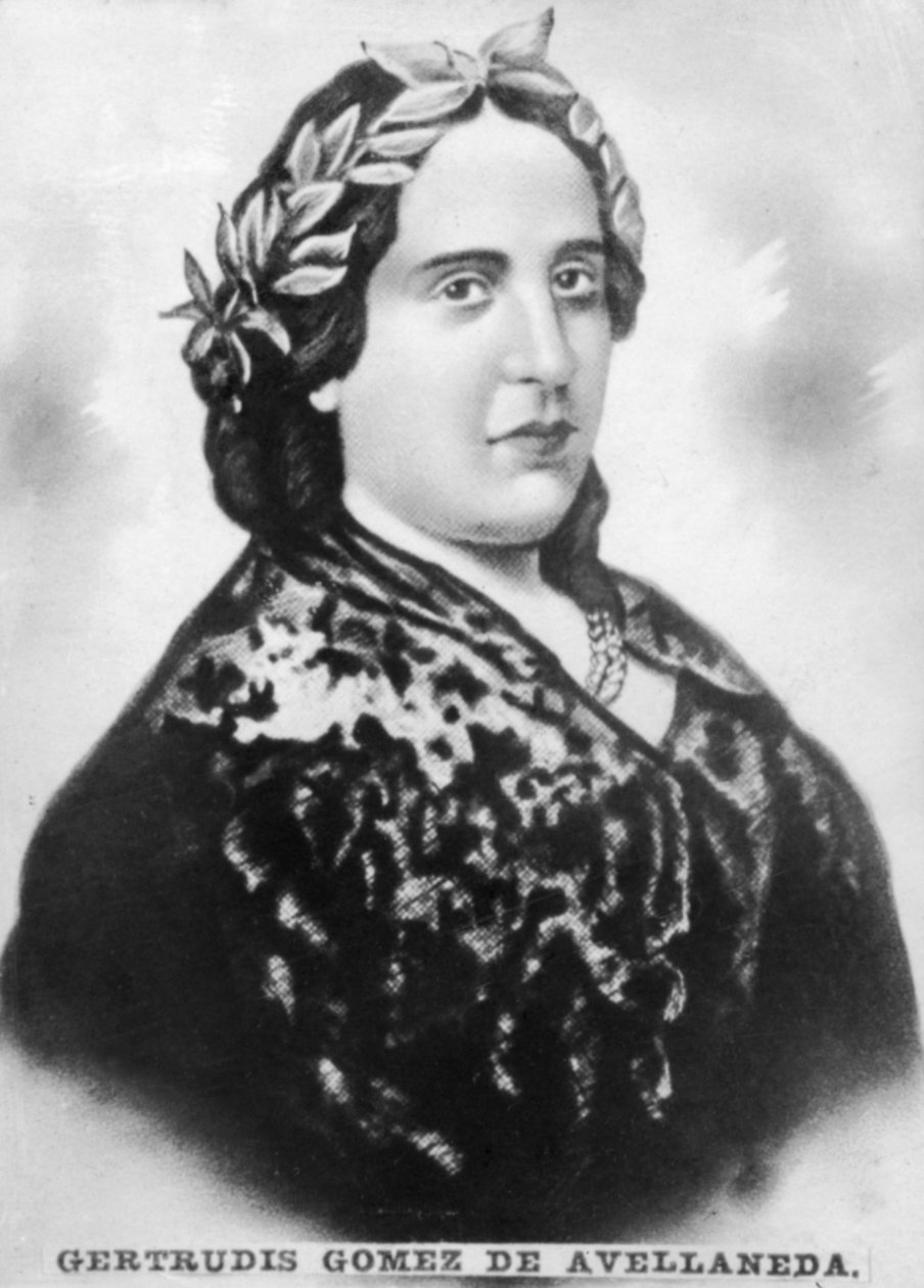 Gertrudis Gomez de Avellaneda, kubansk född spansk författare och politisk aktivist, c1910 av Unbekannt