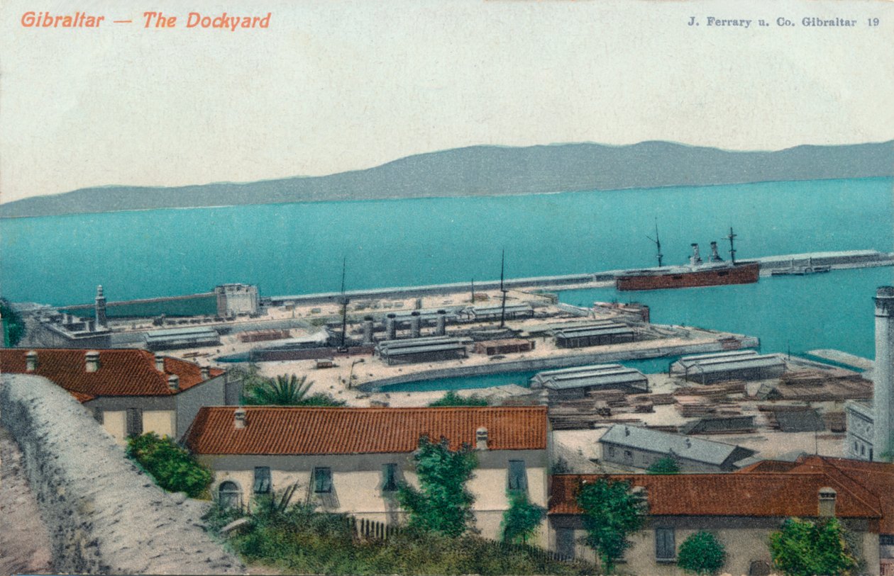 Gibraltar - Varvet, 1900 av Unbekannt