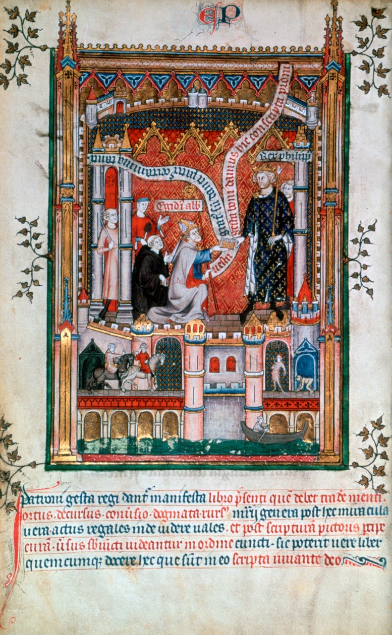Gilles de Pontoise, abbot av St Denis, 1317 av Unbekannt