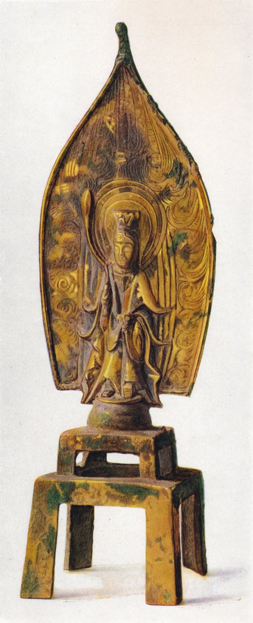 Förgylld bronsfigur av Kuan-Yin, 334 AD, 1936 av Unbekannt