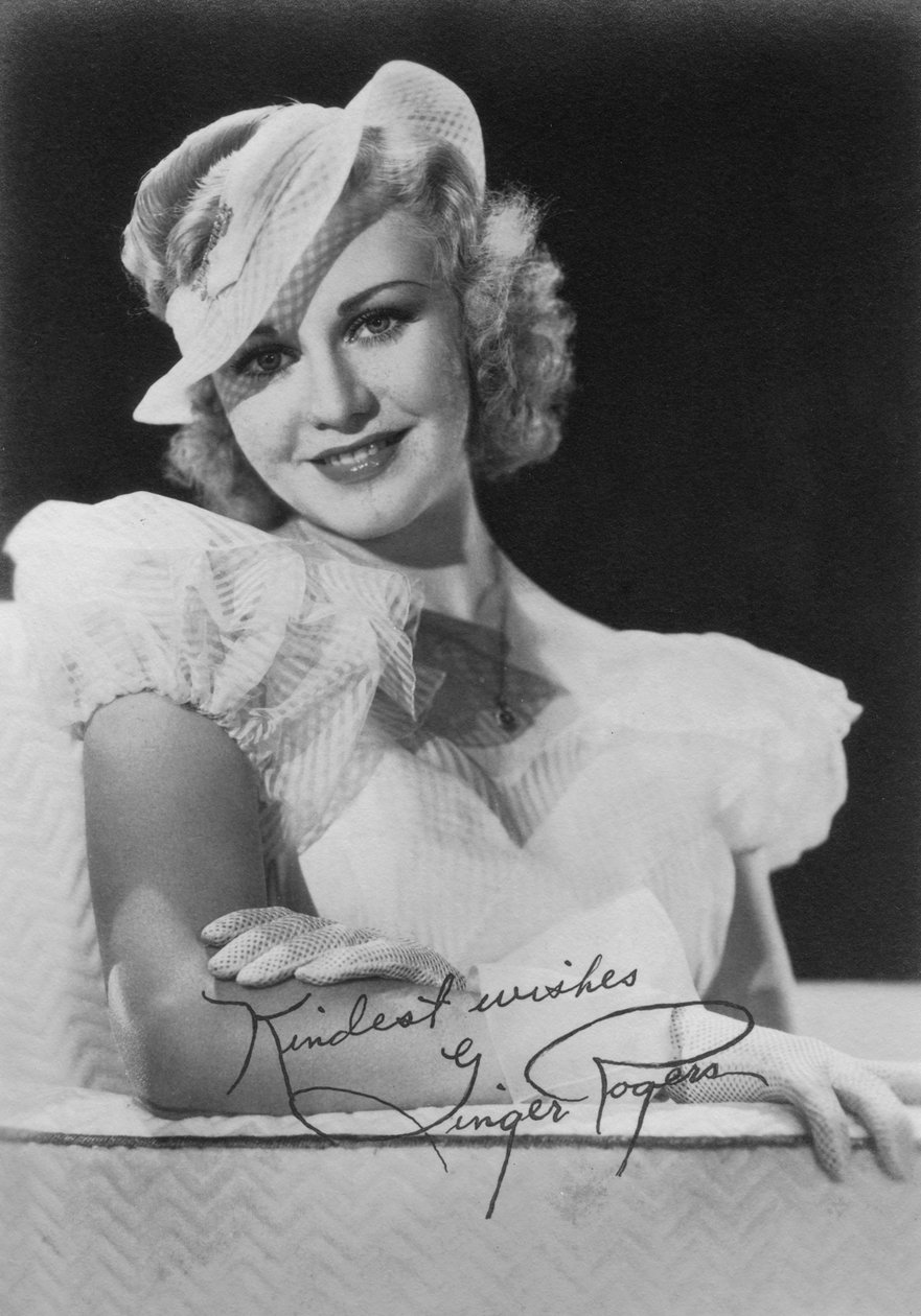 Ginger Rogers 1911-1995, amerikansk skådespelerska, dansare och sångerska, c1930-talet av Unbekannt