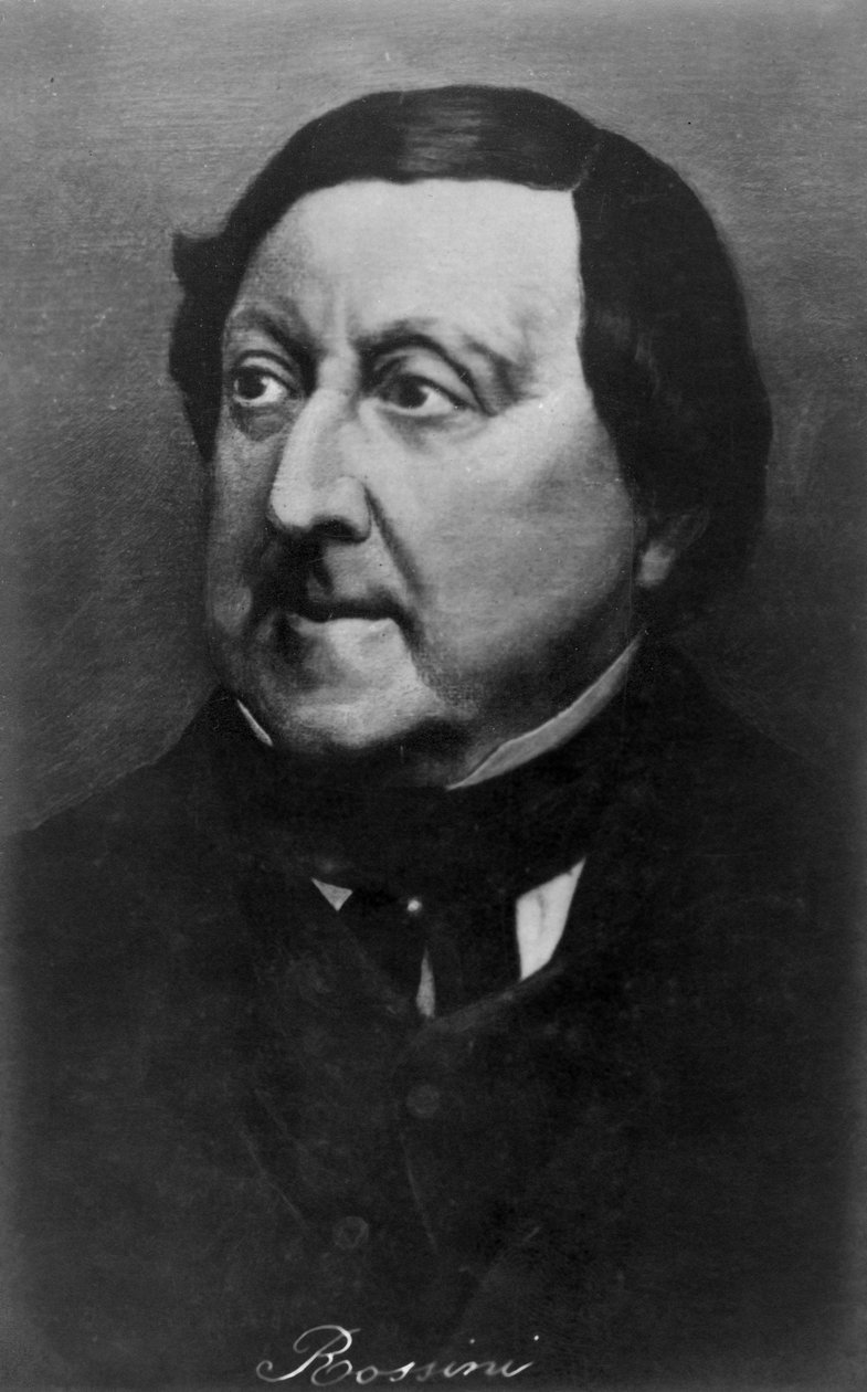 Gioachino Rossini 1792-1868, italiensk kompositör, 1900-talet av Unbekannt