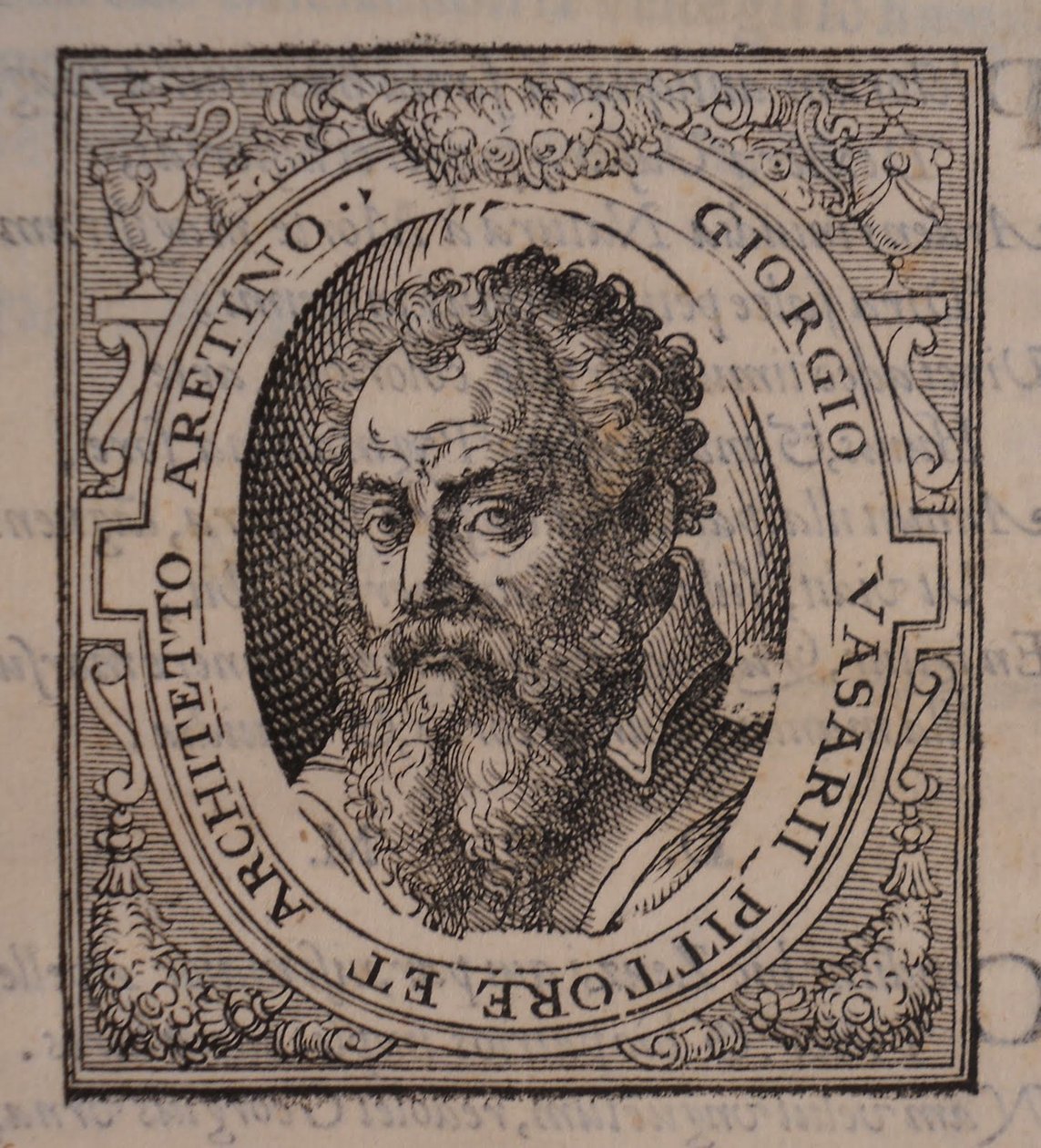 Giorgio Vasari. Från: Giorgio Vasari, Livet för de mest utmärkta italienska målarna, skulptörerna och arkitekterna, 1568 av Unbekannt