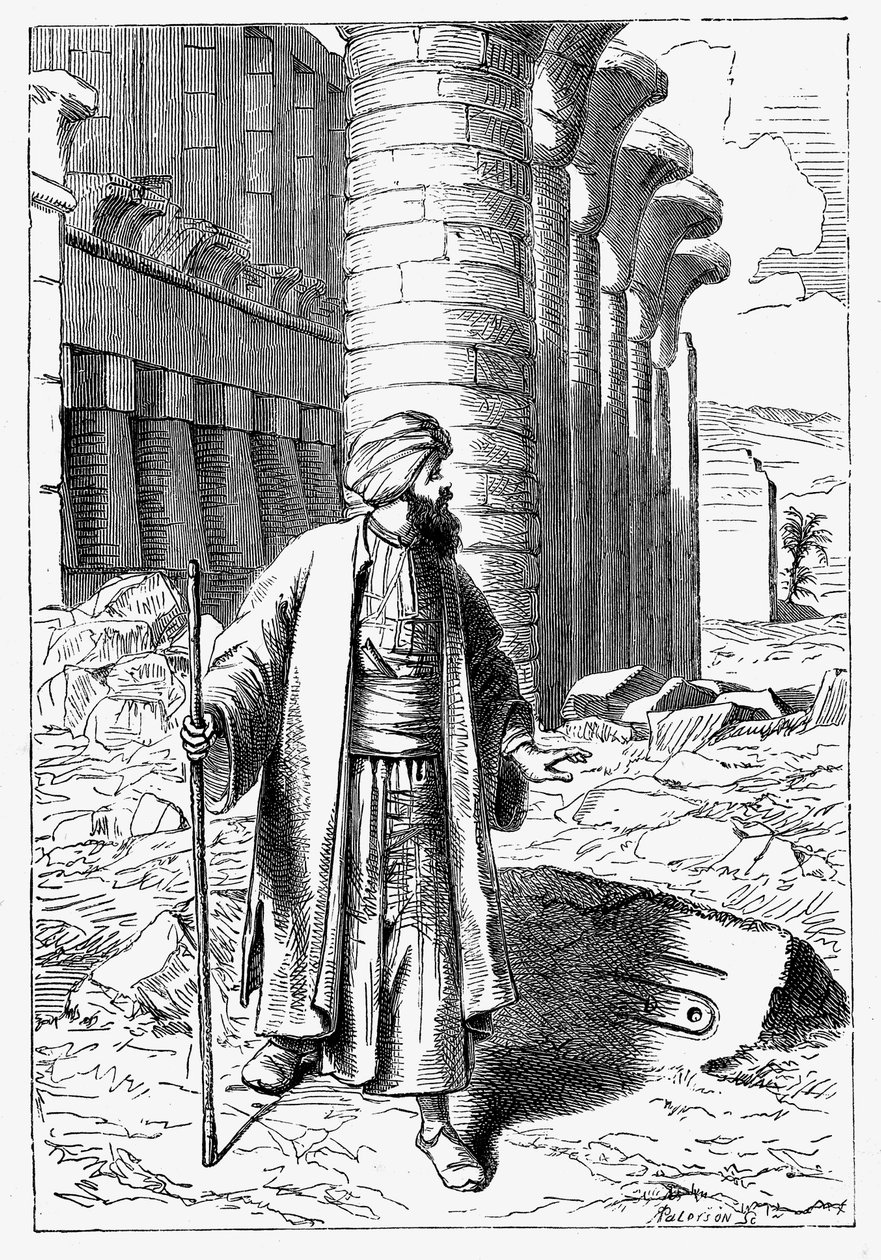Giovanni Battista Belzoni, italiensk upptäcktsresande och antikvitetssökare, c1860 av Unbekannt