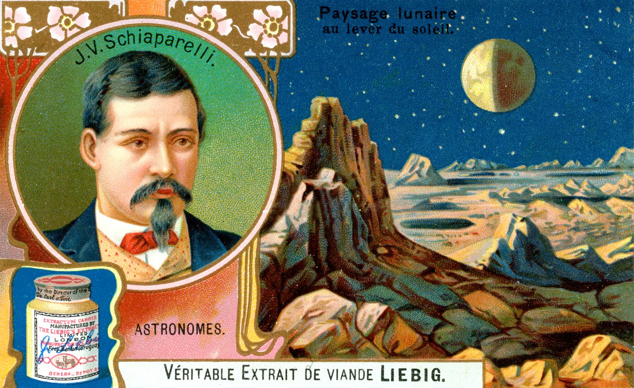 Giovanni Virginio Schiaparelli, italiensk astronom, c1900 av Unbekannt
