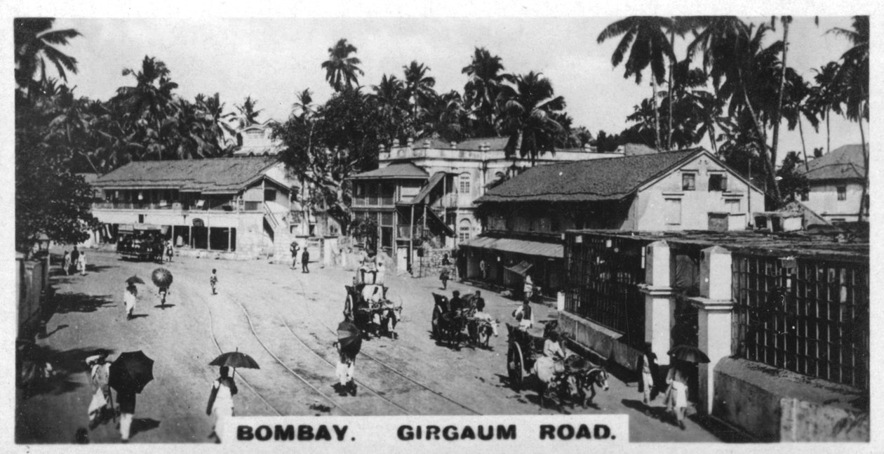 Girgaum Road, Bombay, Indien, c1925 av Unbekannt