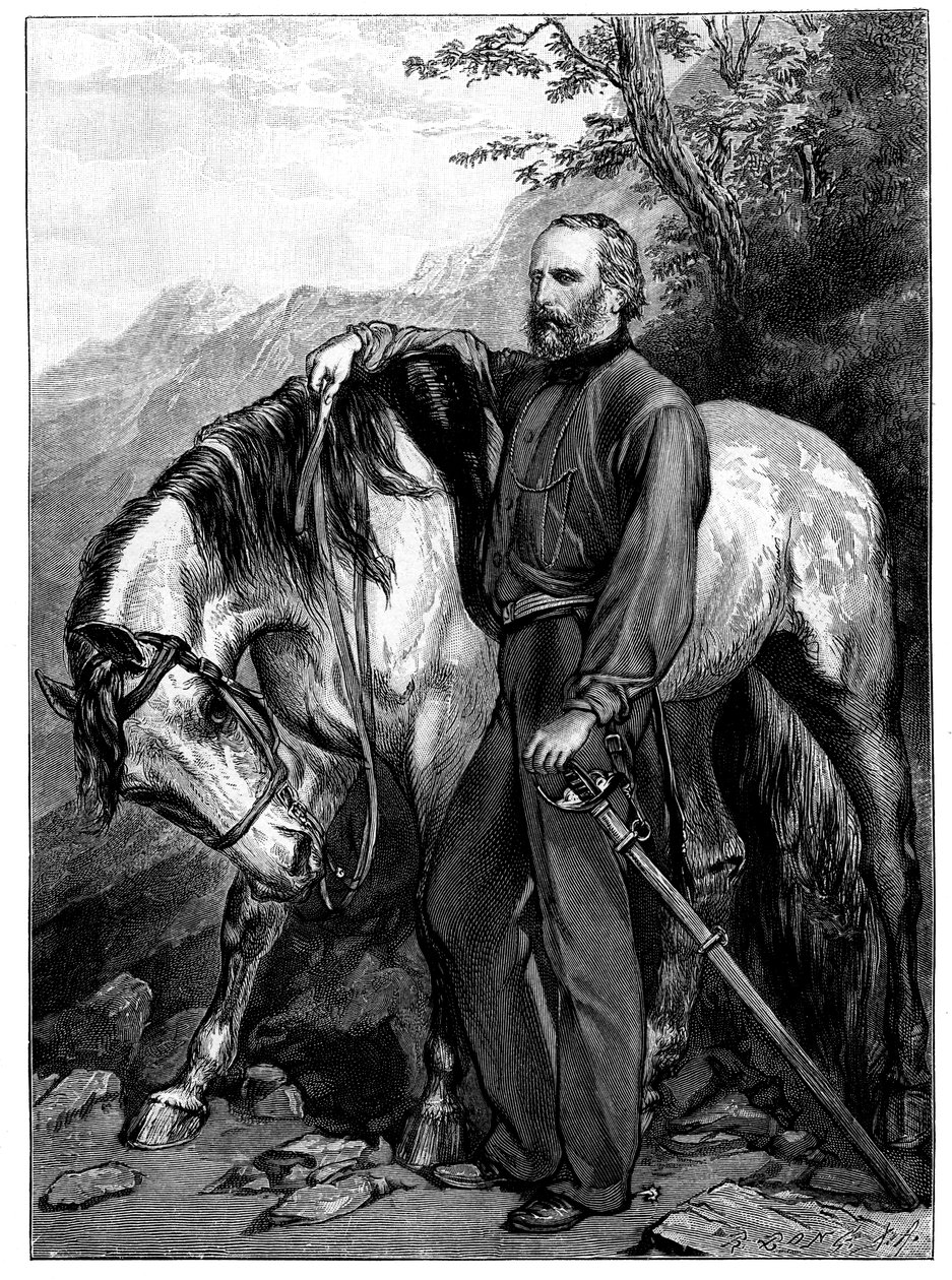 Giuseppe Garibaldi, italiensk patriot och soldat från Risorgimento, 1900 av Unbekannt