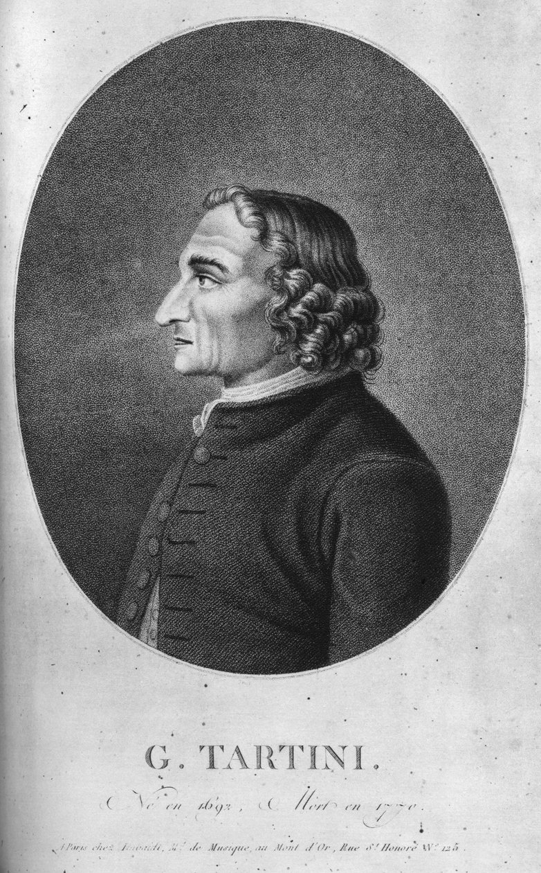 Giuseppe Tartini 1692-1770 var en italiensk barockkompositör och violinist av Unbekannt