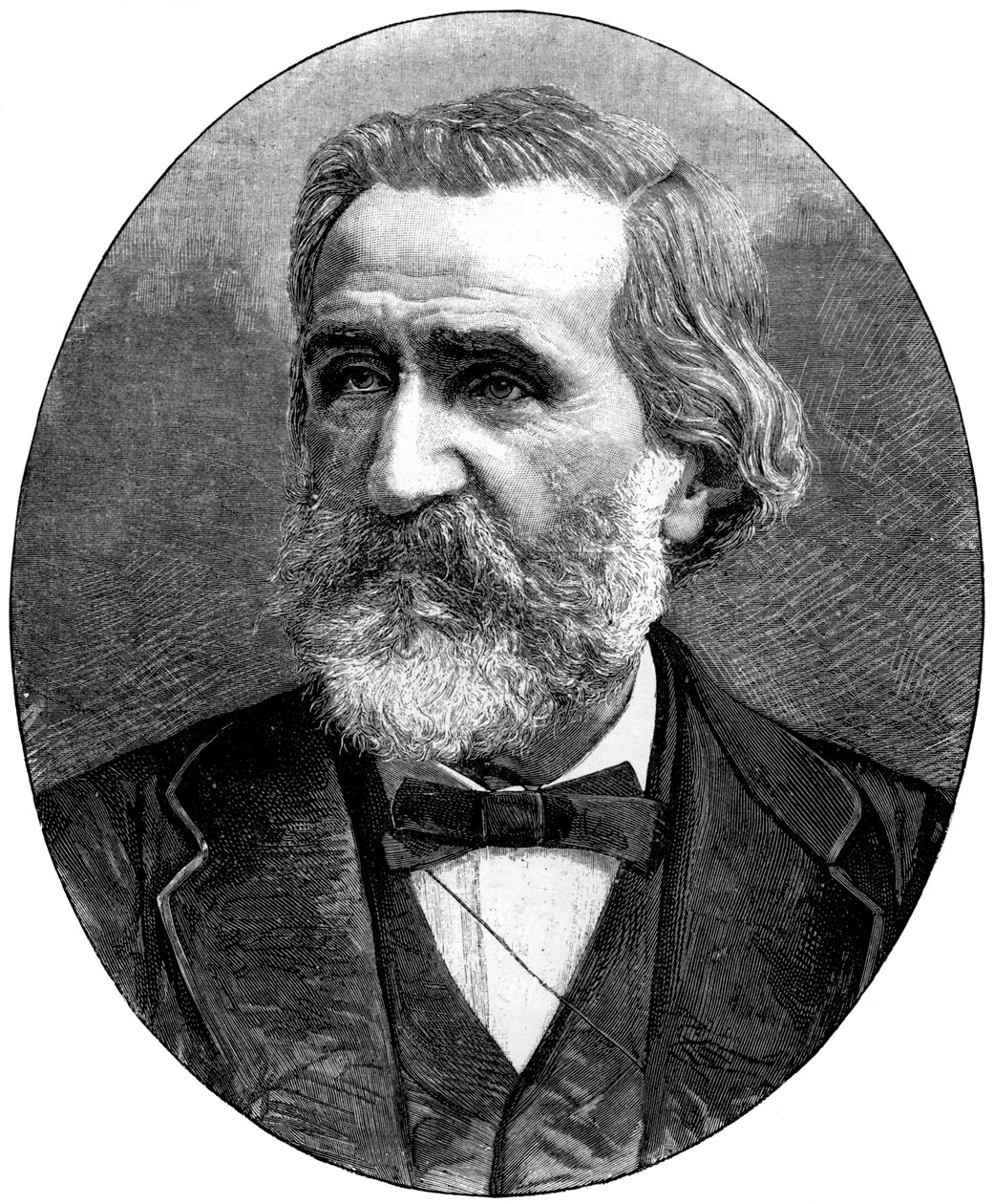 Giuseppe Verdi, italiensk operakompositör, 1887 av Unbekannt