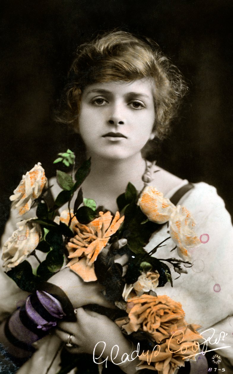 Gladys Cooper 1888-1971, engelsk skådespelerska, tidigt 1900-tal av Unbekannt