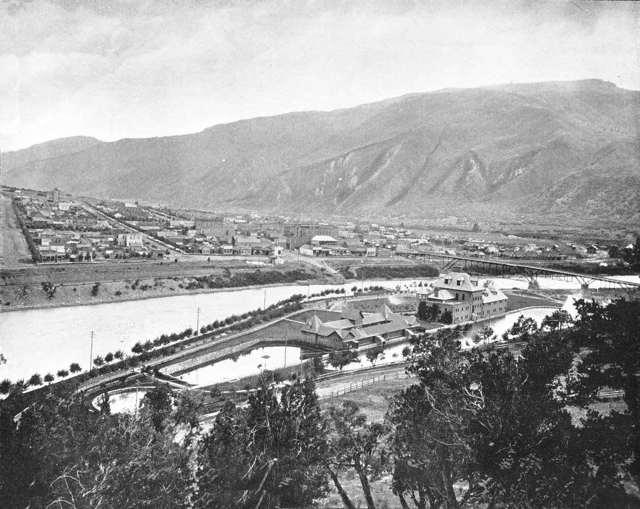 Glenwood Springs and Bath-House, Colorado, USA, c1900. av Unbekannt