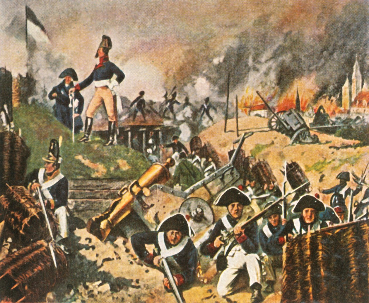 Gneisenau och Nettelbeck på Kolbergs vallar, 1807, 1936. av Unbekannt