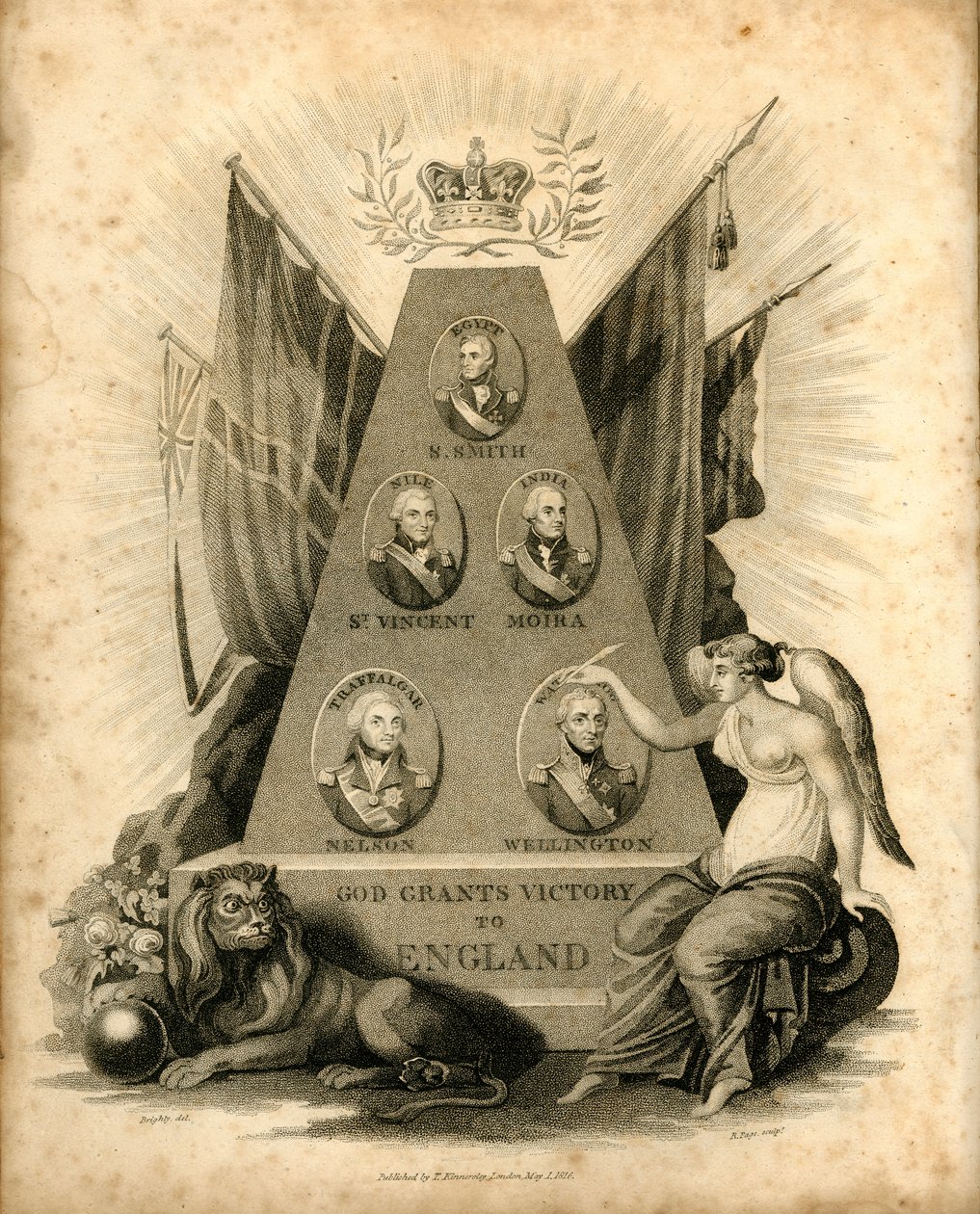 Gud skänker seger åt England, 1816. av Unbekannt