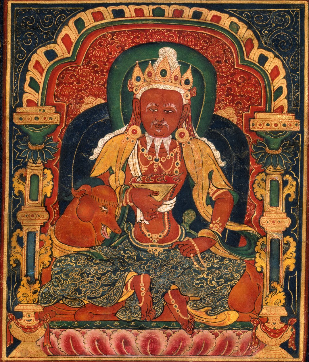 Eldens gud, Agni, av Medicin Buddha Mandala av Unbekannt