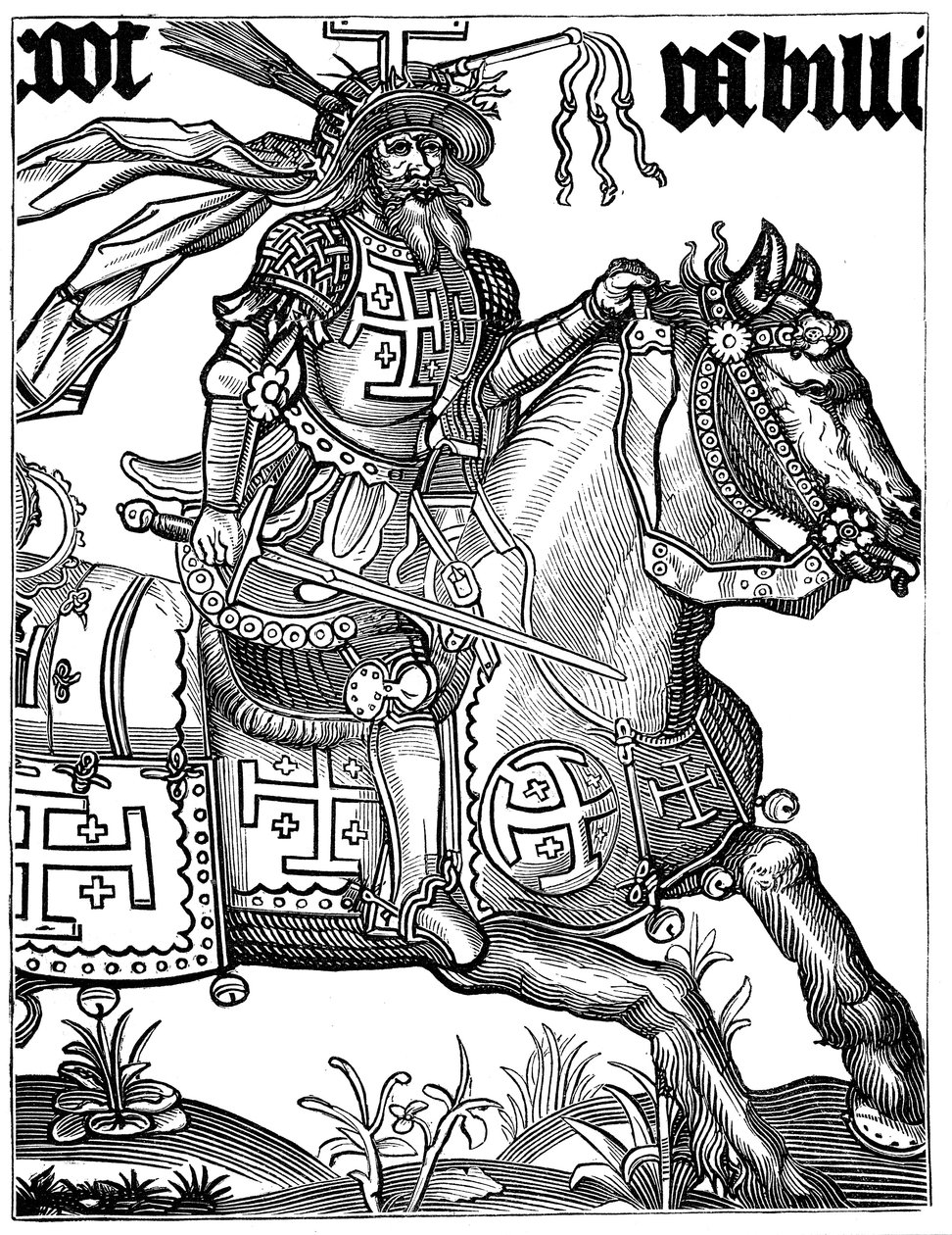 Godfrey of Bouillon, fransk korsfarare från 1000-talet, 1400-talet av Unbekannt
