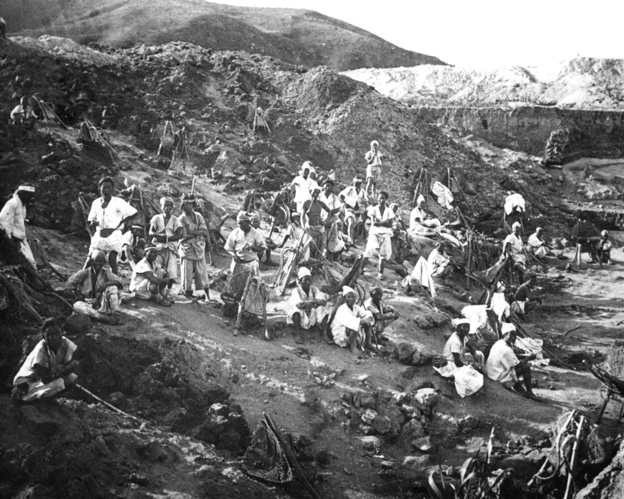 Guldgruva, Korea, c1900 av Unbekannt