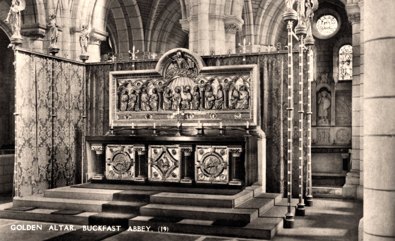 Golden Altar, Buckfast, Abbey, 1900-talet av Unbekannt