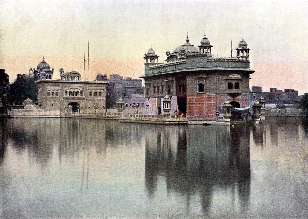 Gyllene templet, Amritsar, Punjab, Indien, c1890 av Unbekannt