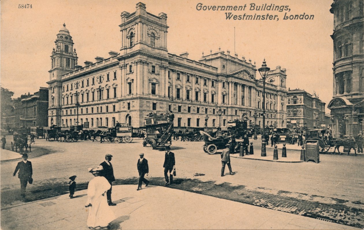 Regeringskansliet Great George Street GOGGS, Westminster, London, c1910 av Unbekannt