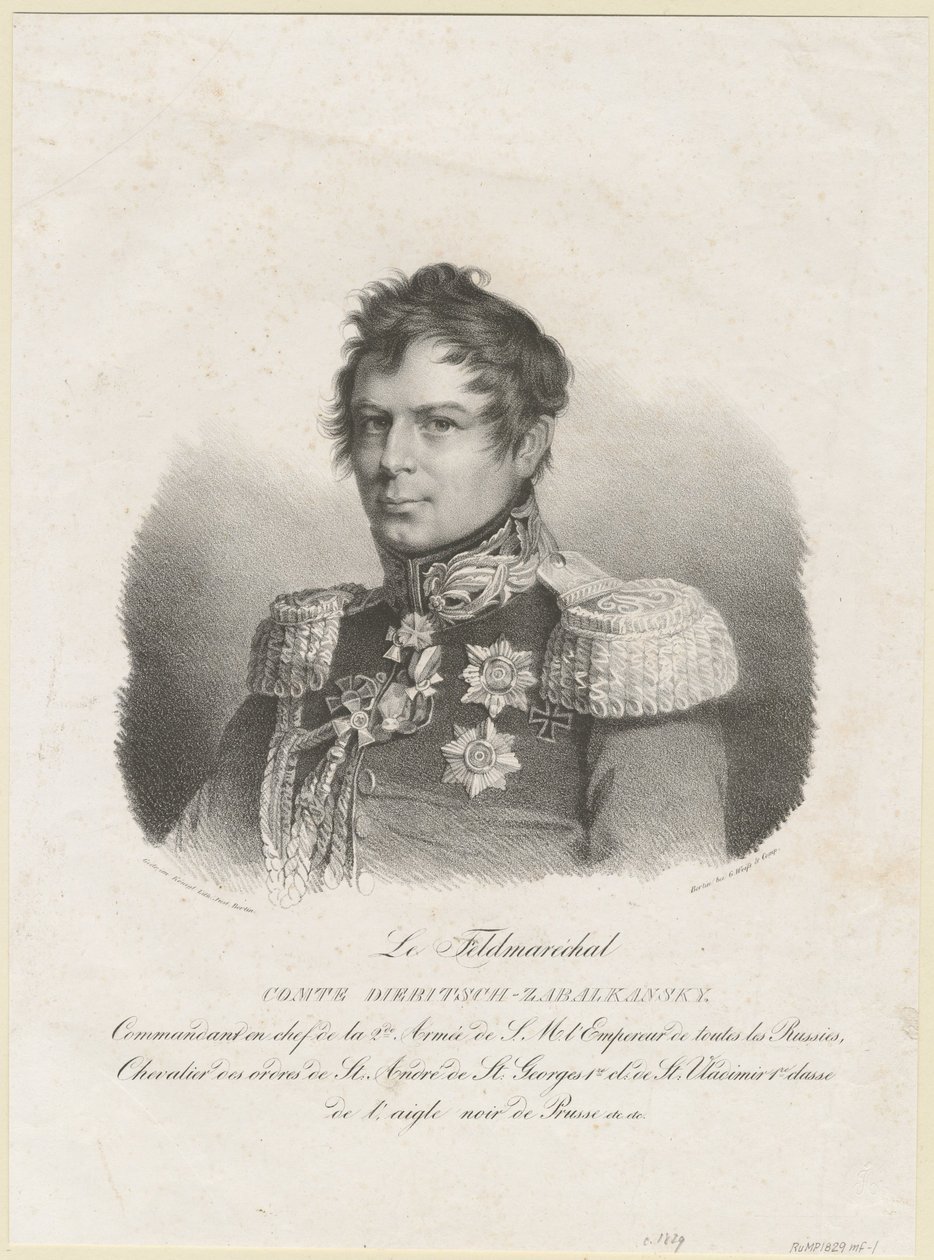 Greve Ivan Ivanovich Dibich-Zabalkansky, 1829 av Unbekannt