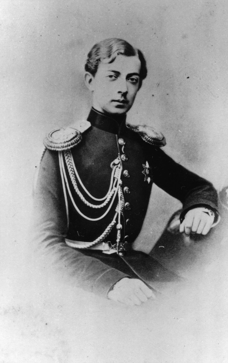 Storhertig Nicholas Alexandrovich av Ryssland, c1861-c1864 av Unbekannt