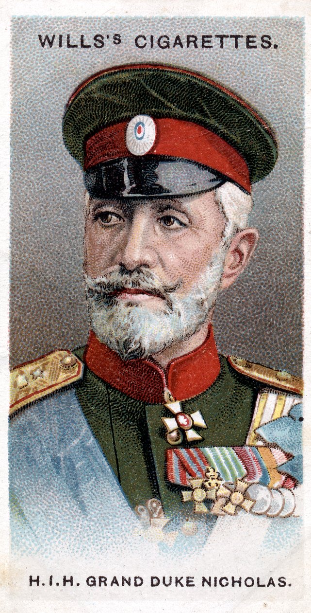 Storhertig Nicholas av Ryssland, rysk general, 1917 av Unbekannt