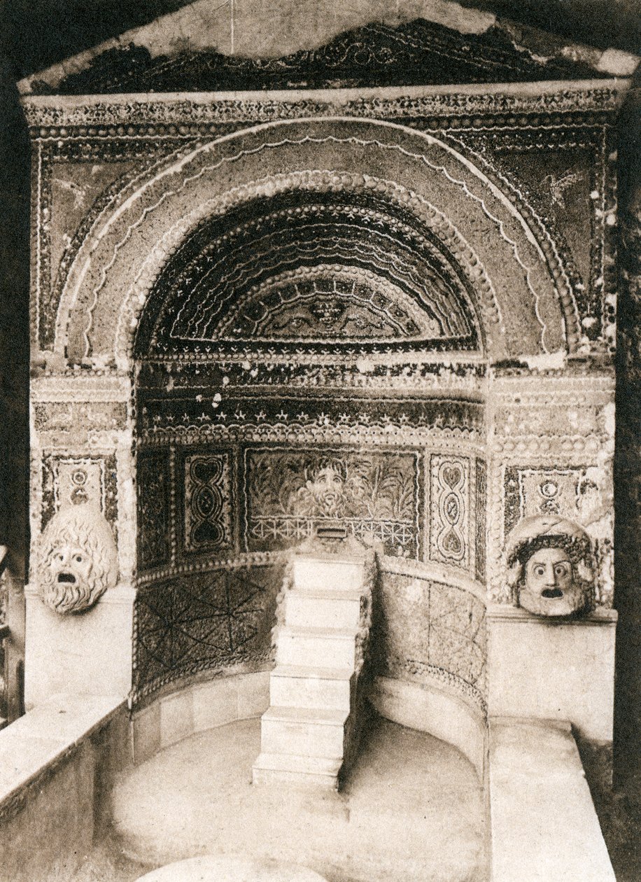 Grande Fontana, Pompeji, Italien, ca 1900-talet av Unbekannt