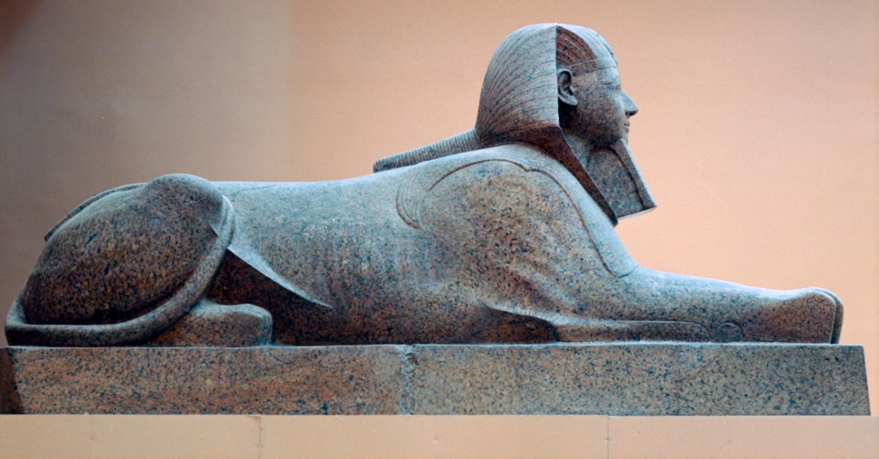 Granitsfinx av Hatshepsut, regeringstid av Hatshepsut, egyptiska, 18:e dynastin av Unbekannt