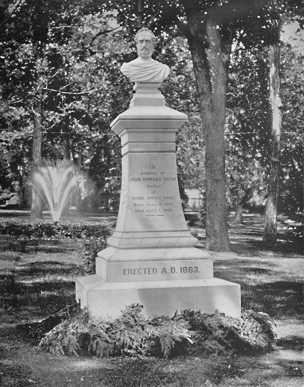 Grav av J. Howard Payne, Georgetown, D.C., c1897. av Unbekannt