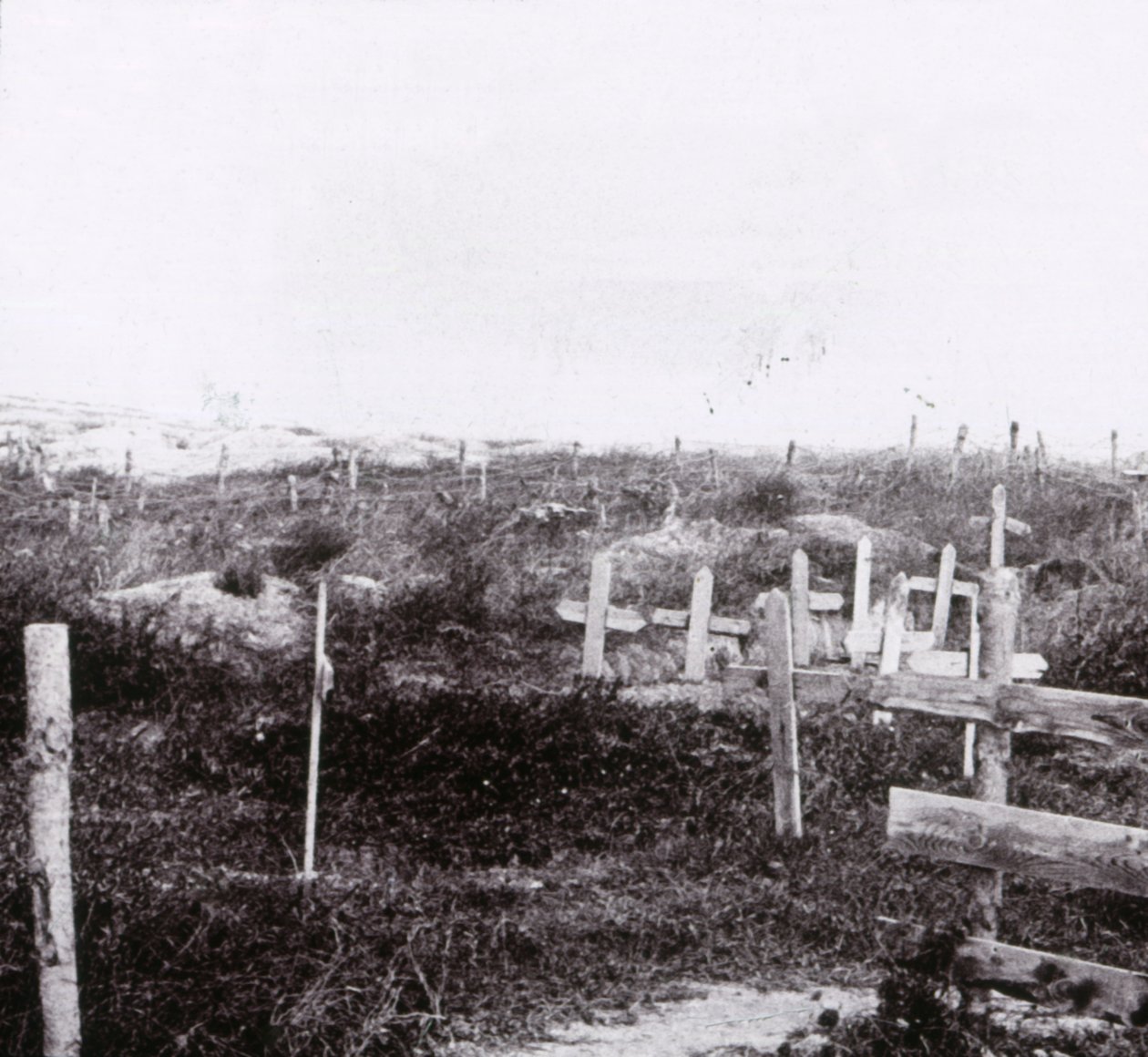 Graves, Massiges, norra Frankrike, c1914-c1918. av Unbekannt