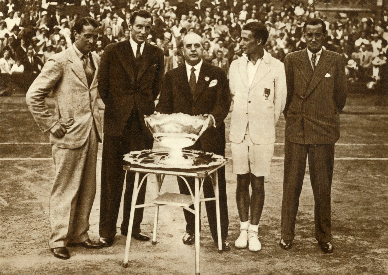 Storbritannien vinner Davis Cup-mästerskapet i tennis, Paris, 30 juli 1933, 1935. av Unbekannt