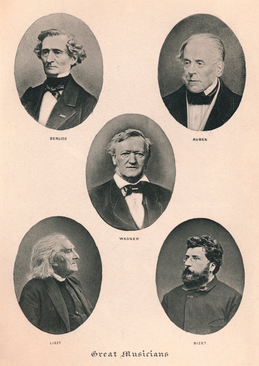 Stora musiker - tavla II., 1895 av Unbekannt