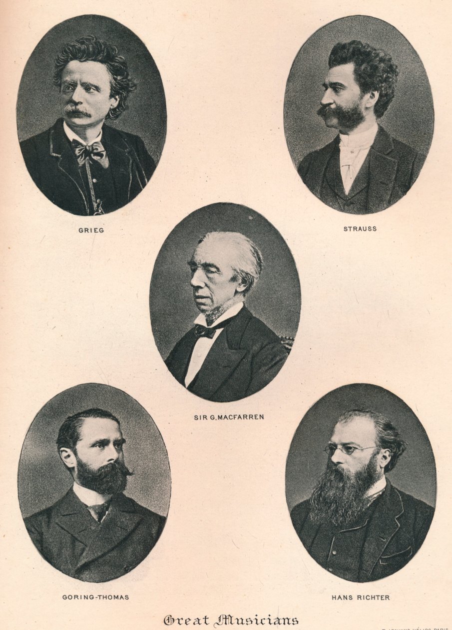 Stora musiker - tavla IX., 1895 av Unbekannt