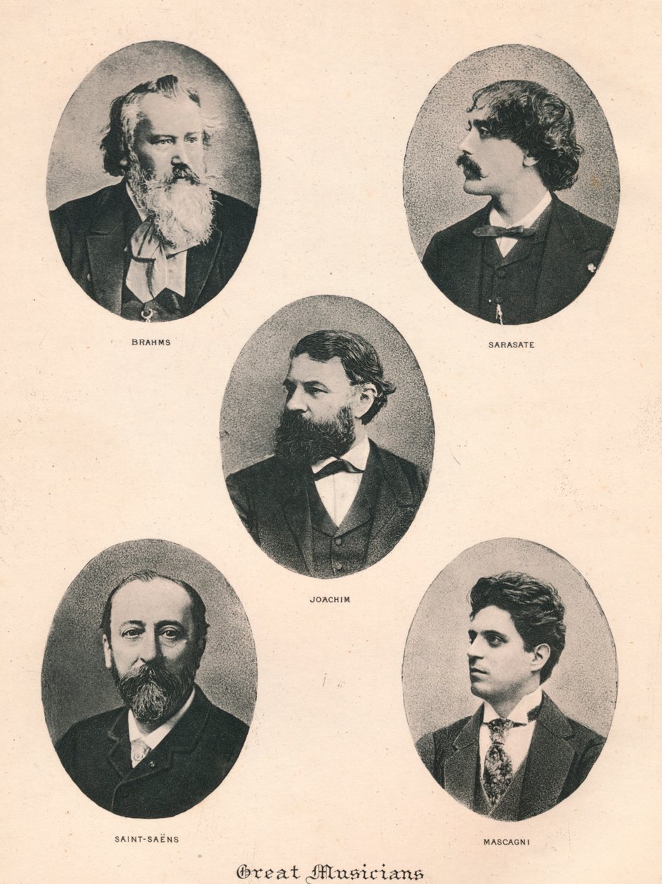 Stora musiker - tavla VII., 1895 av Unbekannt