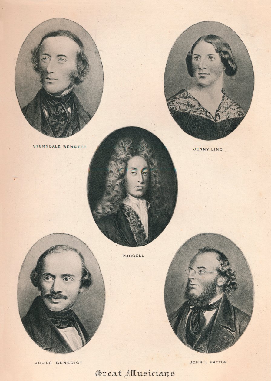 Stora musiker - tavla V., 1895 av Unbekannt