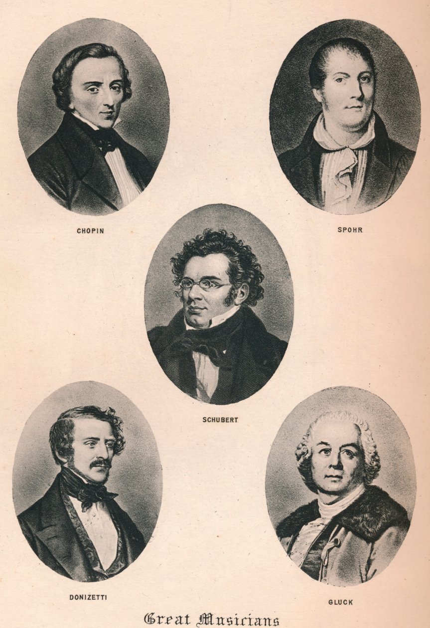 Stora musiker - Tavla XIII., 1895 av Unbekannt