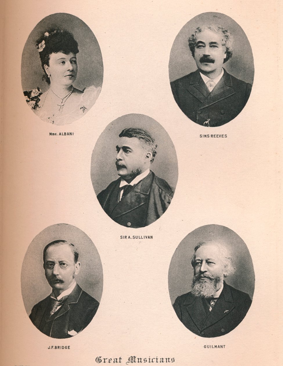 Stora musiker - Tavla XIV., 1895 av Unbekannt