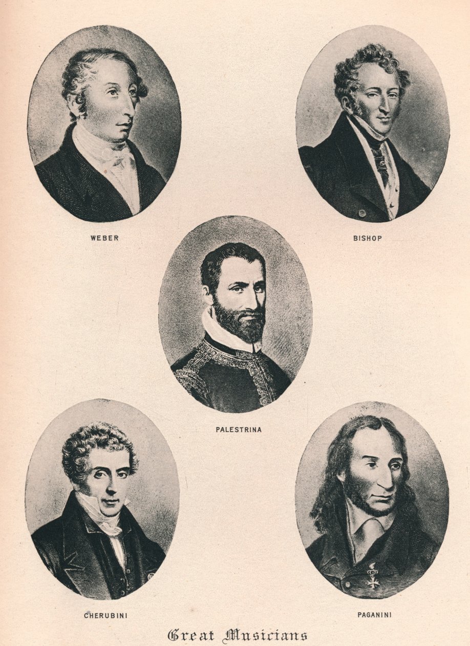 Stora musiker - tavla XV., 1895 av Unbekannt