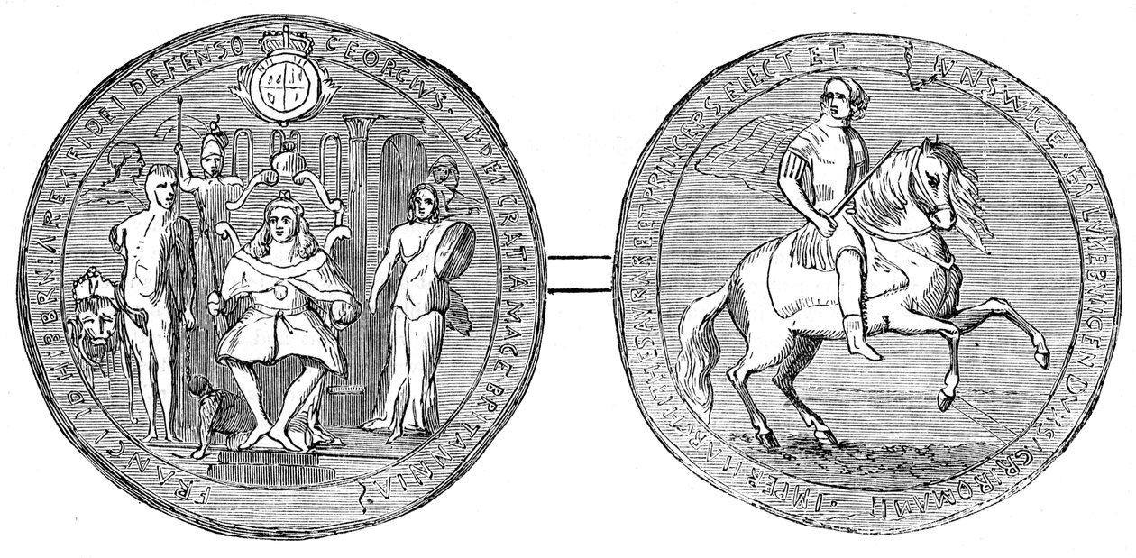 George II:s stora sigill, mitten av 1700-talet, 1800-talet av Unbekannt