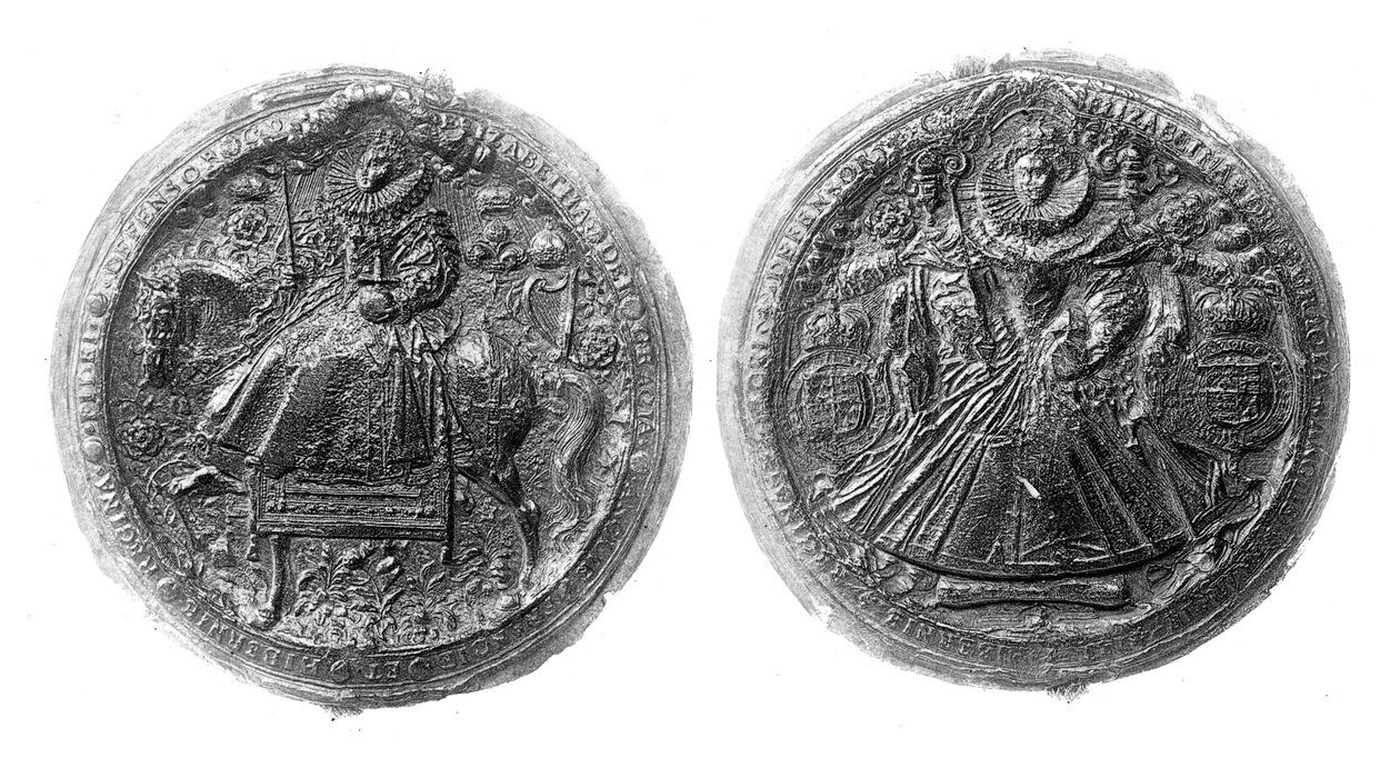 Drottning Elizabeth I:s stora sigill, 1500-talet, 1896 av Unbekannt