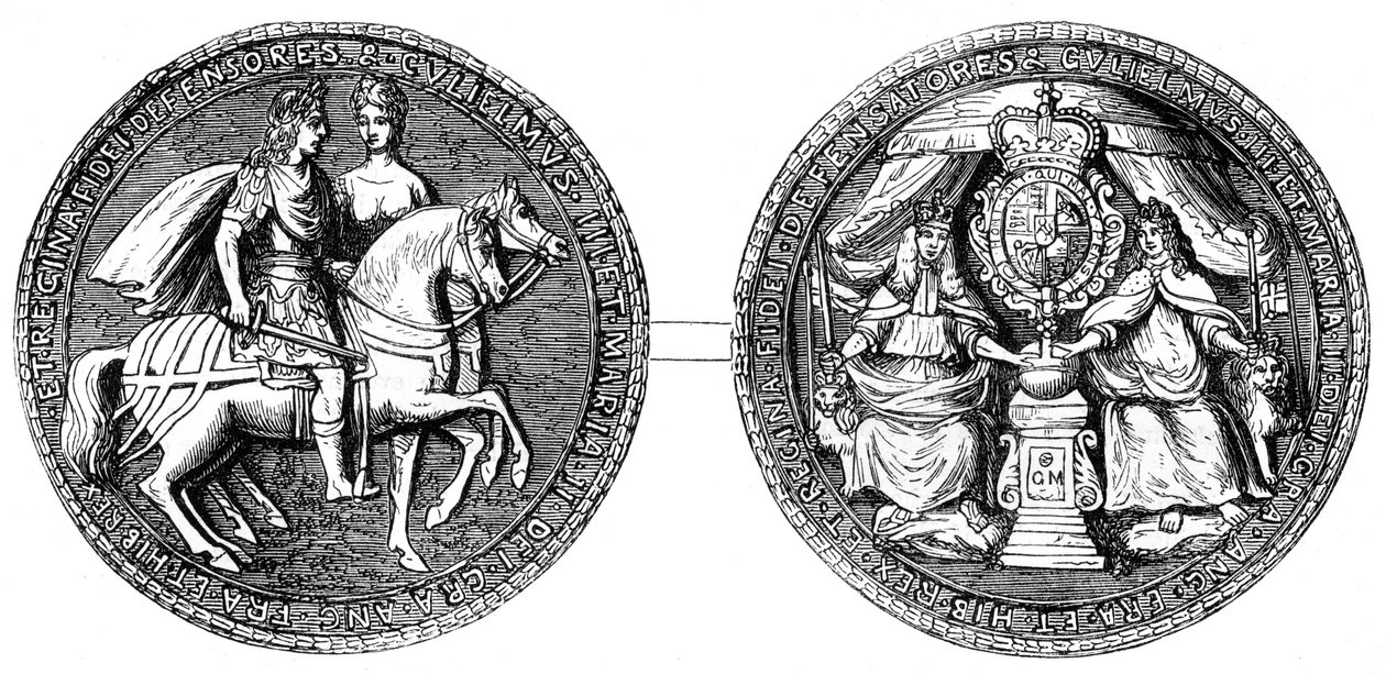 Vilhelms och Marias stora sigill, 1800-talet av Unbekannt