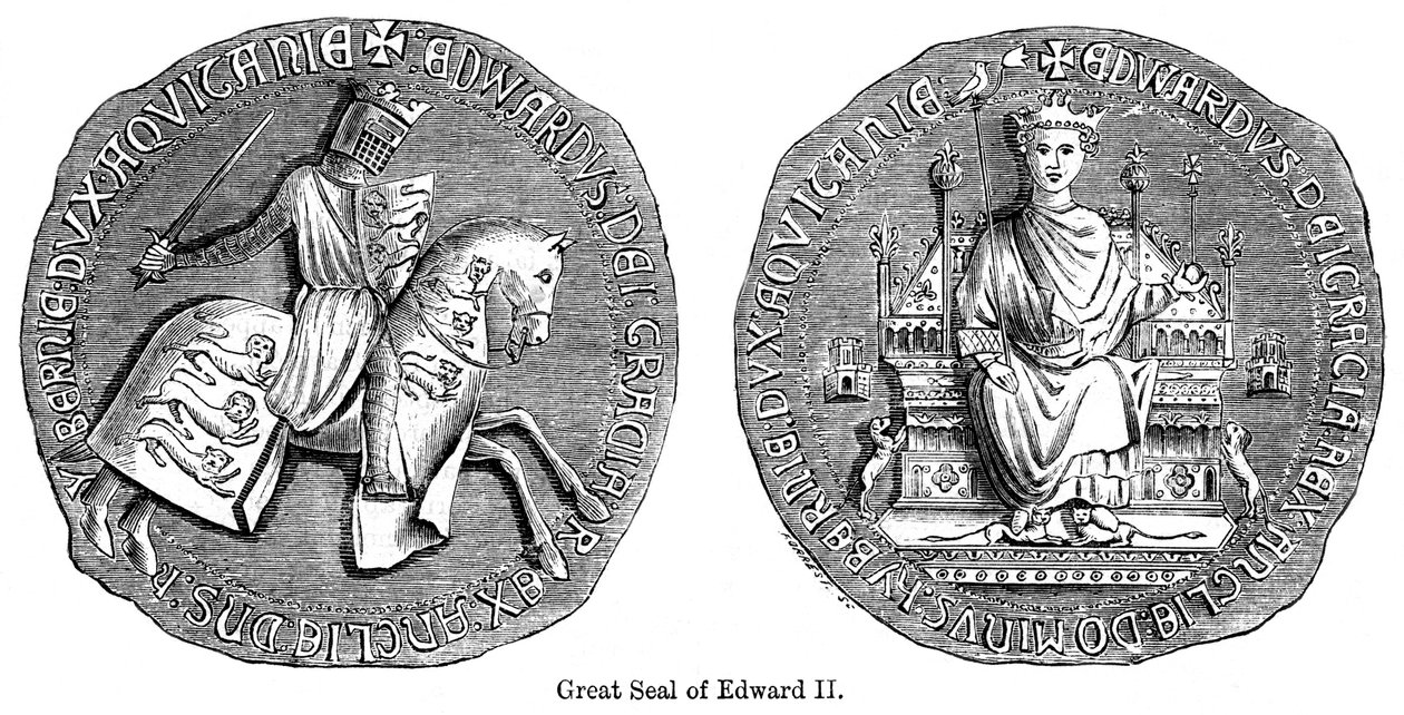 Edward II:s stora sigill av Unbekannt