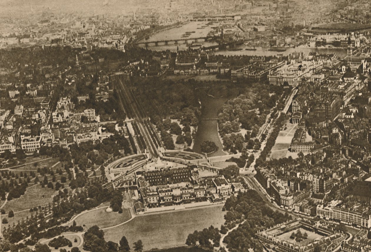 Green Woodlands By The Waters of Westminster: Del av Manor of Hyde Below The Biplanes Wing, av Unbekannt