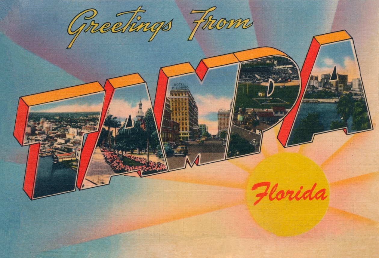 Hälsningar från Tampa, Florida, c1940-talet av Unbekannt
