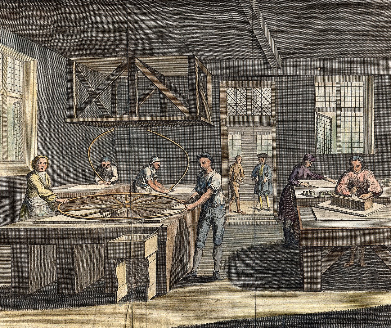 Slipning och polering av plattglas, 1760 av Unbekannt