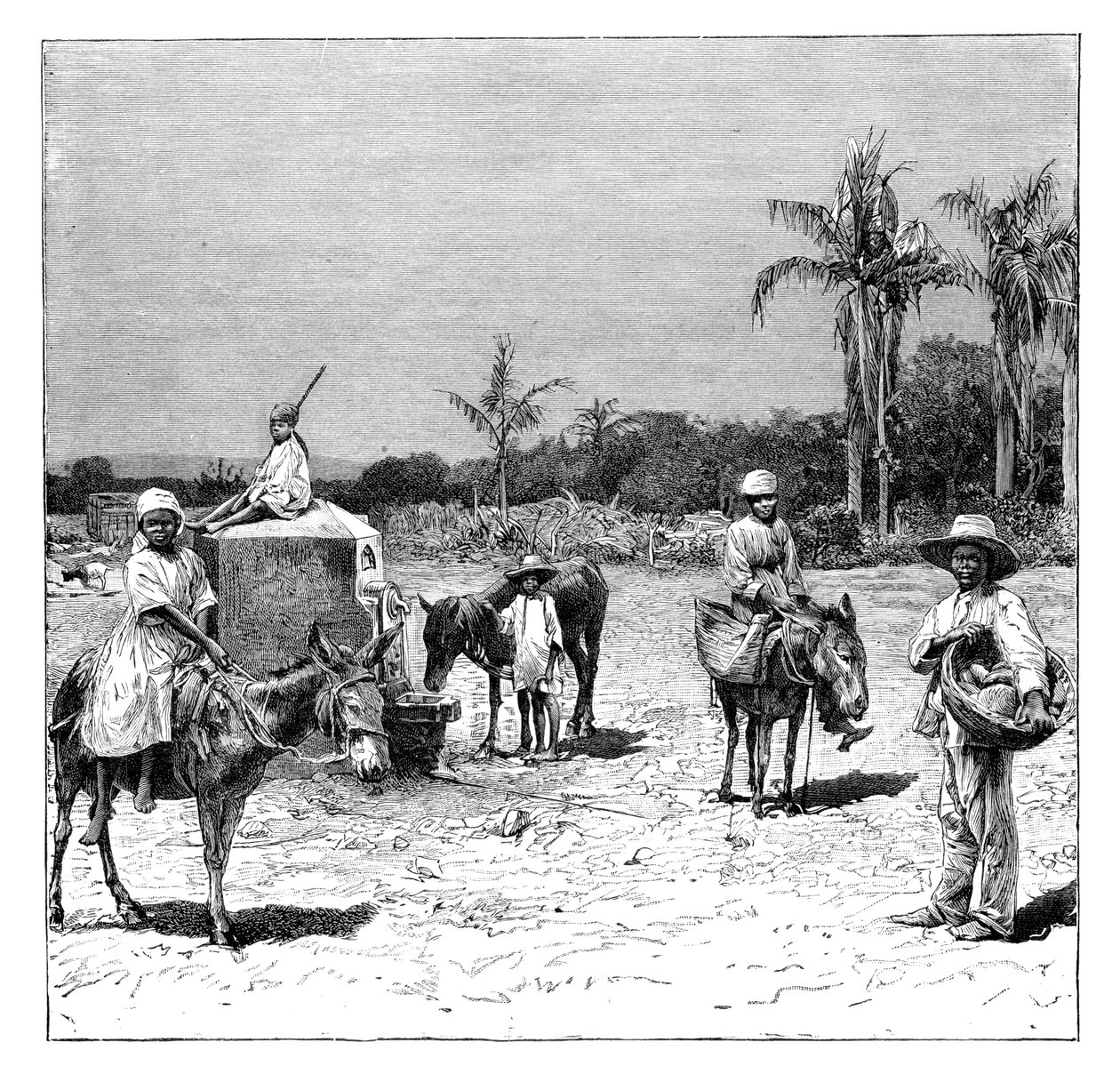 Grupp av haitier, c1890 av Unbekannt