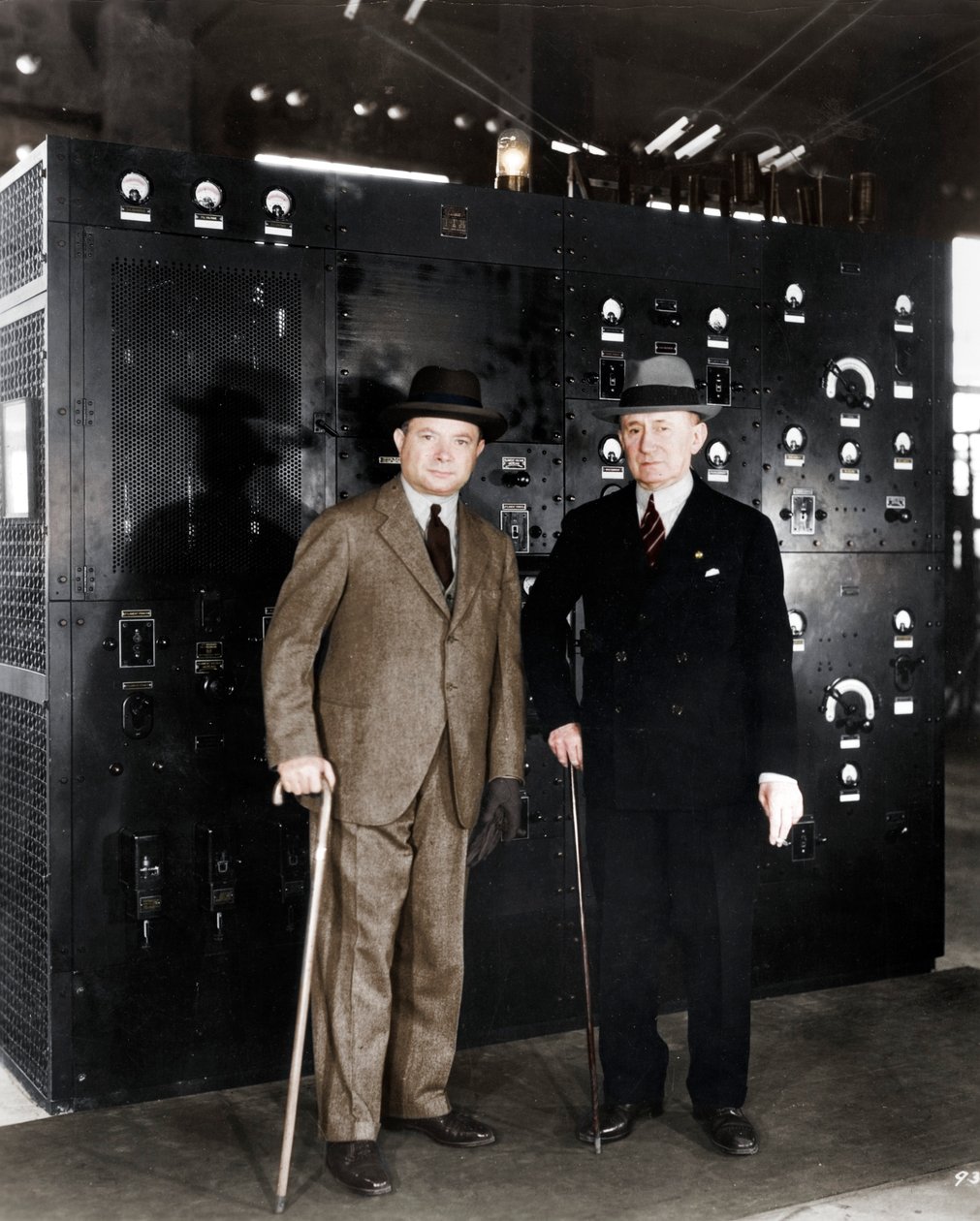 Guglielmo Marconi och David Sarnoff, 1933 av Unbekannt